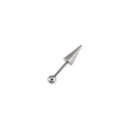 Spike Externally Threaded Stainless Steel Cartilage Stud