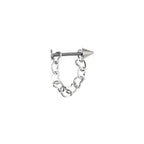 Heart Chain Spike stainless steel Lip Stud