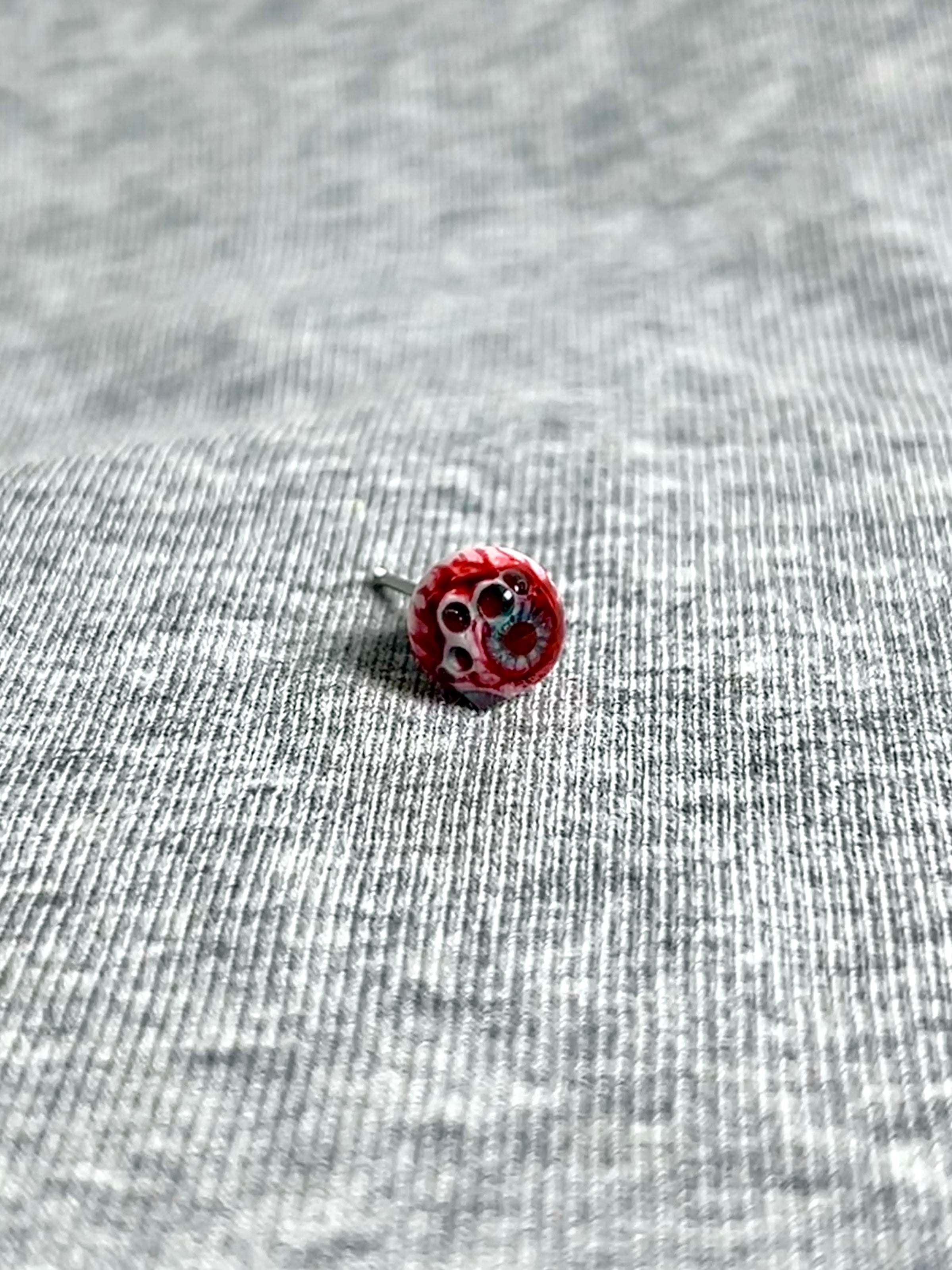 Cthulhu Eye - Duplex Iris | Ear/Lip/Tongue Studs - Cthulhu Eye - Duplex Iris | Ear/Lip/Tongue Studs - Void / Flat-Back（Default） / 4mm by CRUXJEWELRY