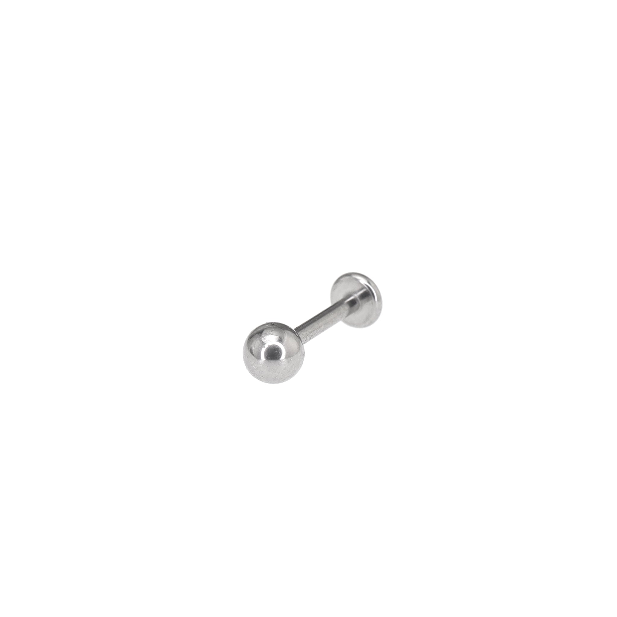18G Basic Internally Threaded Titanium Labret Stud