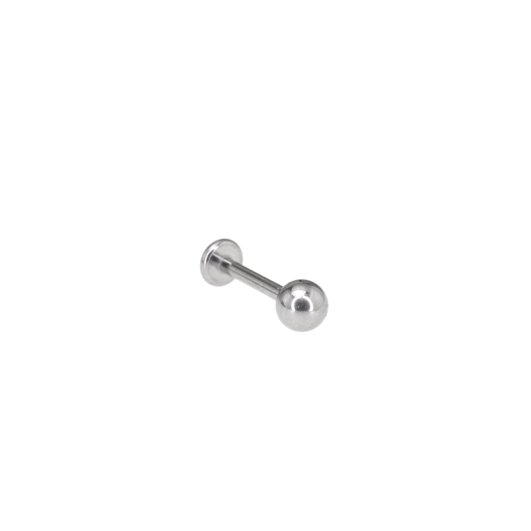 18G Basic Internally Threaded Titanium Labret Stud