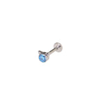 Mini CZ Cat Internally Threaded Titanium Studs