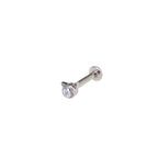 Mini CZ Cat Internally Threaded Titanium Studs