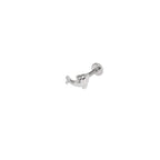 Dolphin Internally Threaded Stainless Steel Ear Studs