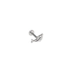 Dolphin Internally Threaded Stainless Steel Ear Studs