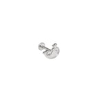 Whale Internally Threaded Stainless Steel Ear Studs