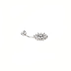 Sterling Silver Openwork Flower Navel Ring