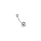 Sterling Silver Basic Curved Navel Ring