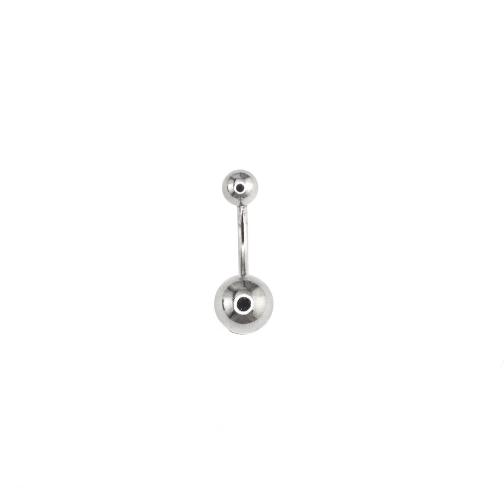 Sterling Silver Basic Curved Navel Ring
