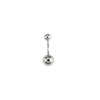 Sterling Silver Basic Curved Navel Ring