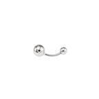 Sterling Silver Basic Curved Navel Ring