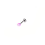 3mm Opal Internal Thread Stainless Steel Labret Stud