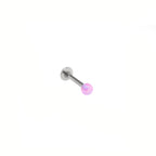 3mm Opal Internal Thread Stainless Steel Labret Stud