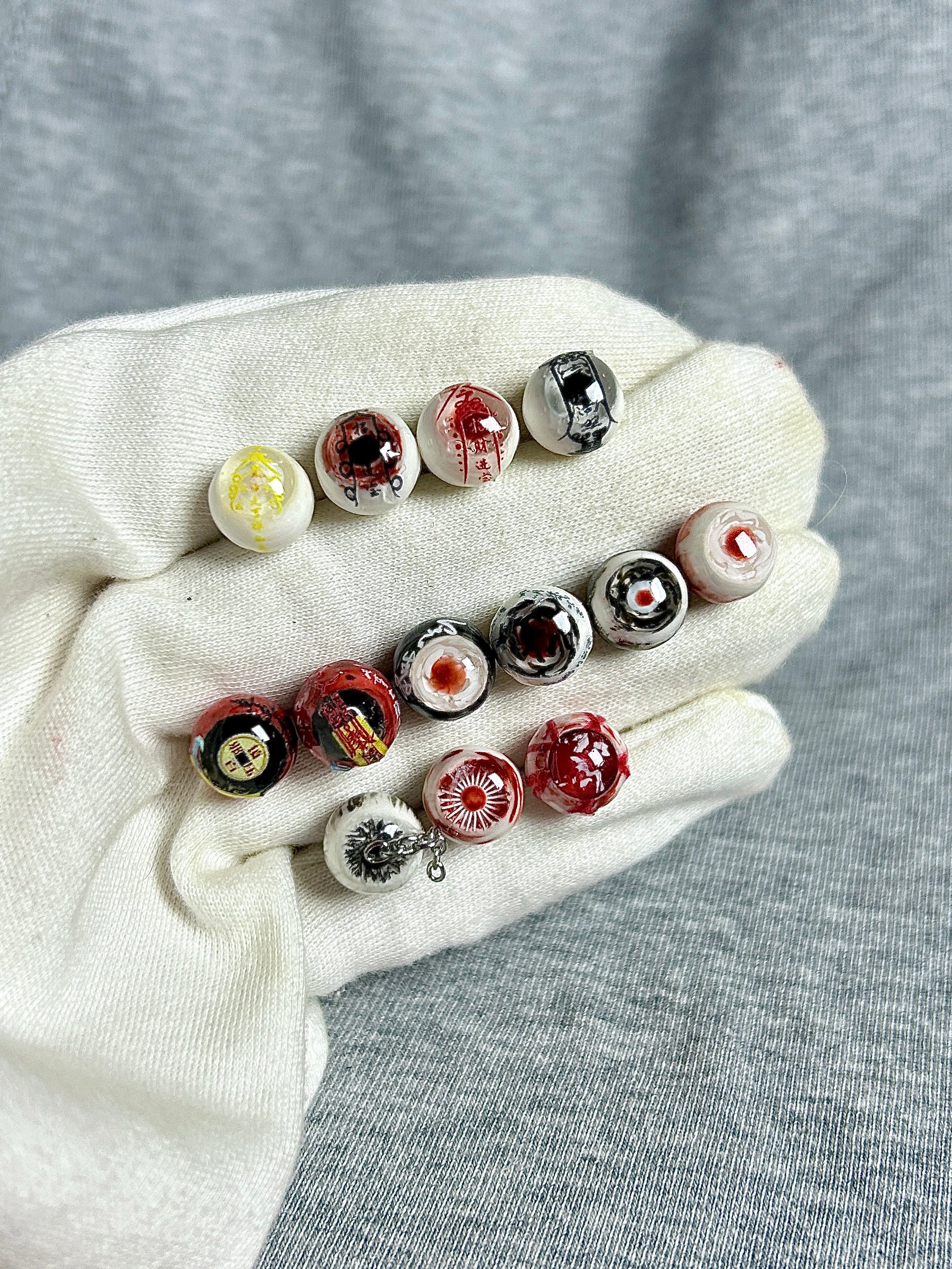 Cthulhu Eye - Mystic Glyph Series | Ear/Lip/Tongue Studs - Cthulhu Eye - Mystic Glyph Series | Ear/Lip/Tongue Studs - Fortune / Flat-Back（Default） / 4mm by CRUXJEWELRY