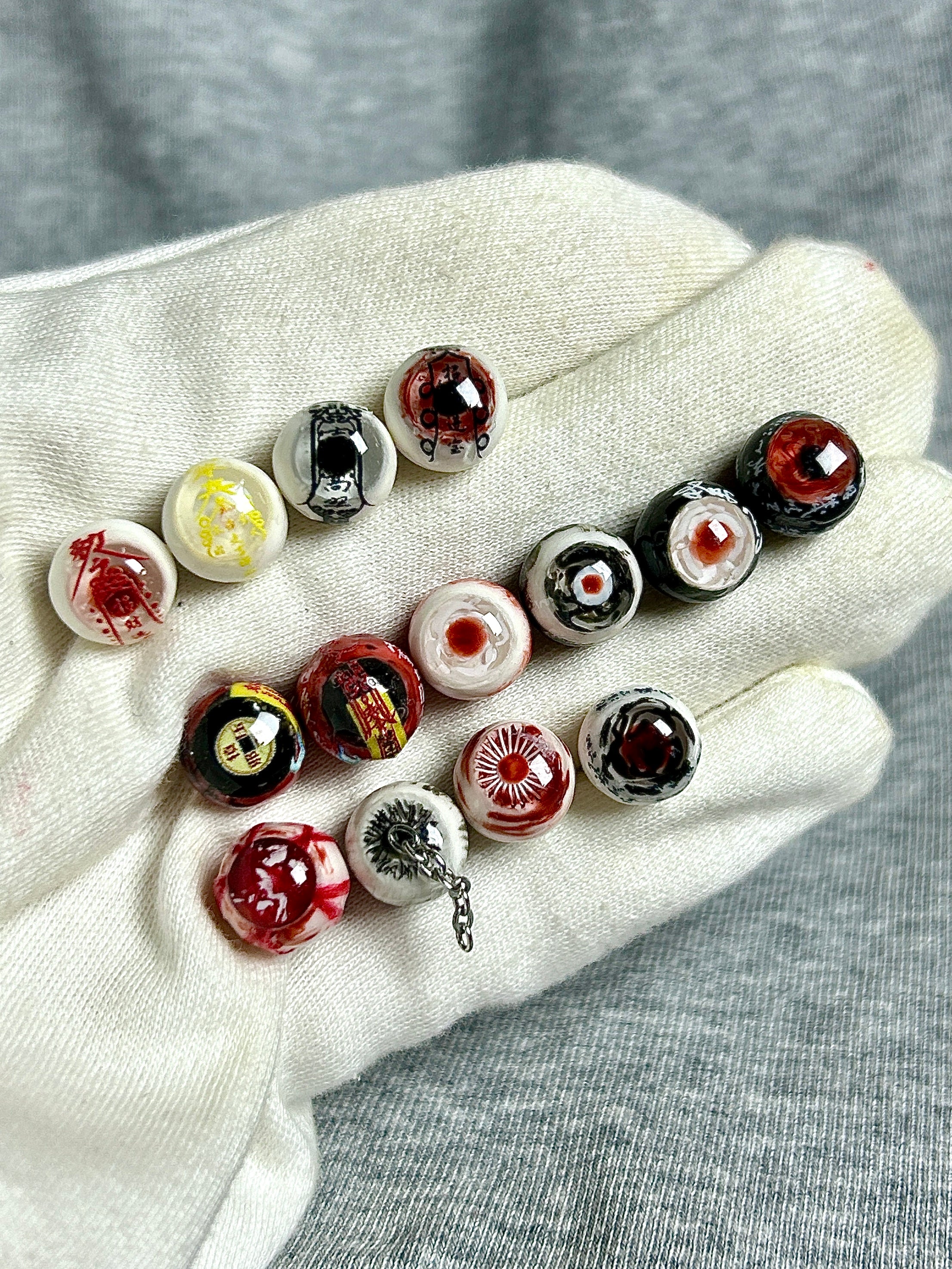 Cthulhu Eye - Mystic Glyph Series | Ear/Lip/Tongue Studs - Cthulhu Eye - Mystic Glyph Series | Ear/Lip/Tongue Studs - Fortune / Flat-Back（Default） / 4mm by CRUXJEWELRY