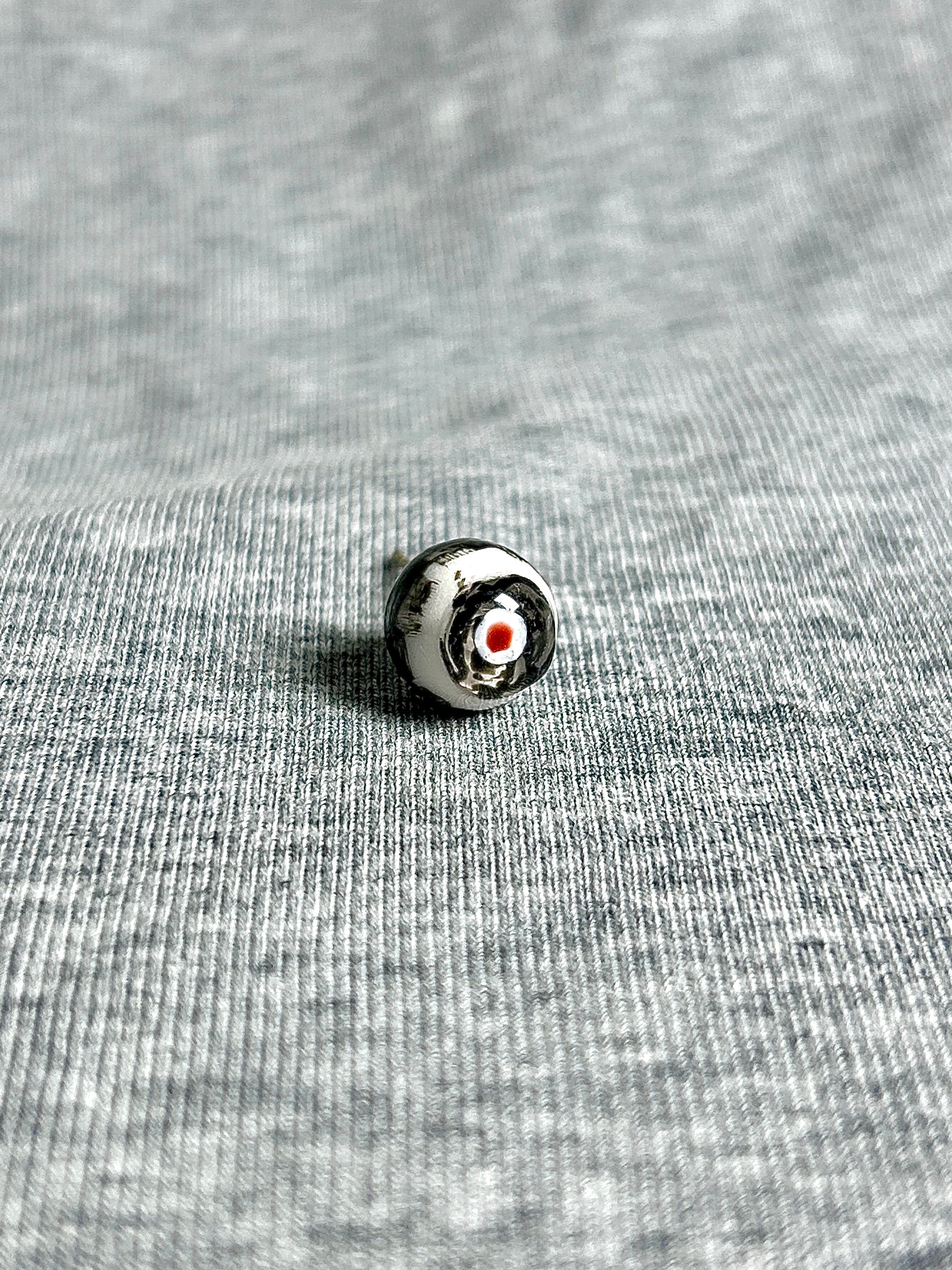 Cthulhu Eye - Mystic Glyph Series | Ear/Lip/Tongue Studs - Cthulhu Eye - Mystic Glyph Series | Ear/Lip/Tongue Studs - Fortune / Flat-Back（Default） / 4mm by CRUXJEWELRY