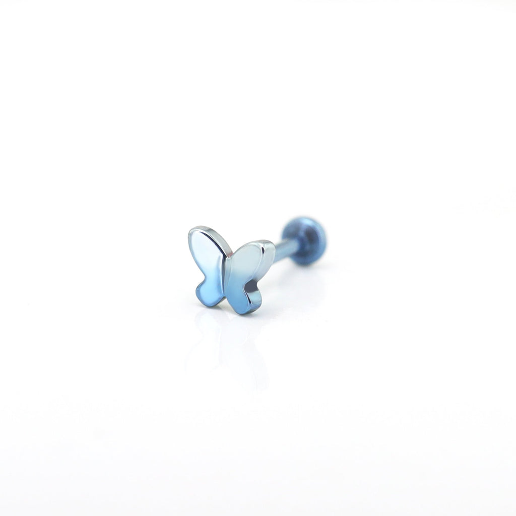 Colorful Gradient Butterfly Titanium - Nose/Ear Stud