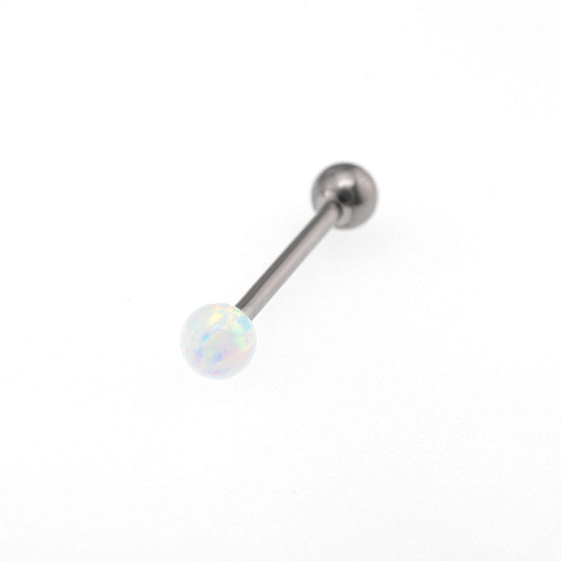 Basic Opal stainless steel Barbell Stud