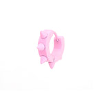 Pink Enamel Six-Spike tainless steel Earrings