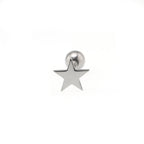 Star stainless steel Tongue Stud