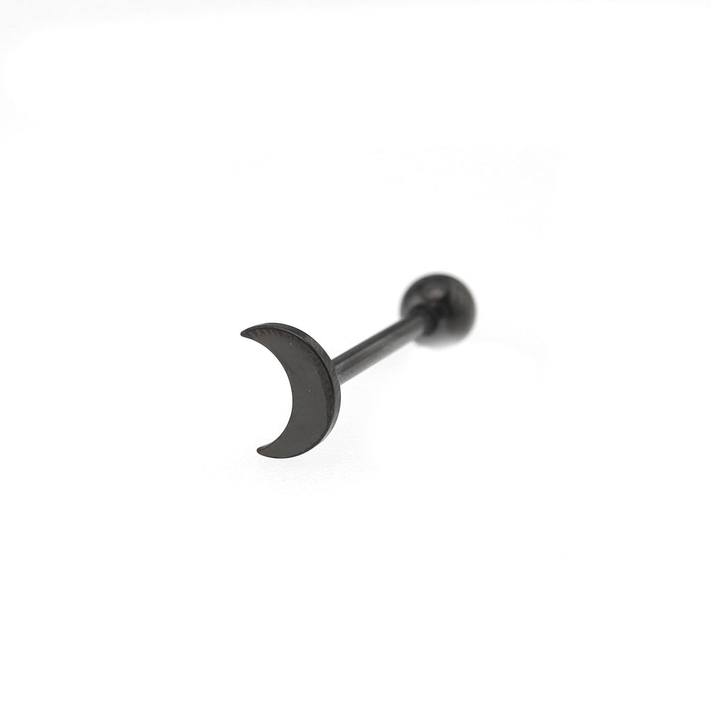 Moon stainless steel Tongue Stud