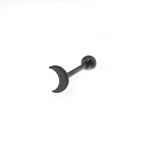 Moon stainless steel Tongue Stud