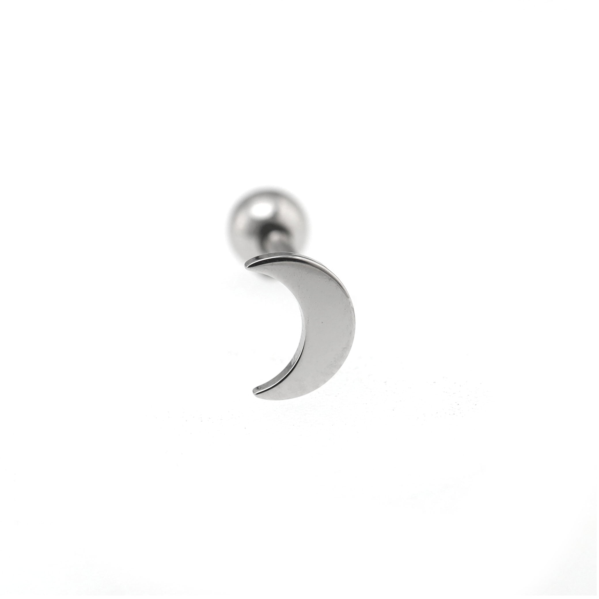 Moon stainless steel Tongue Stud