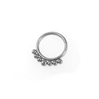 16G Small ball stainless steel Serpent Ring