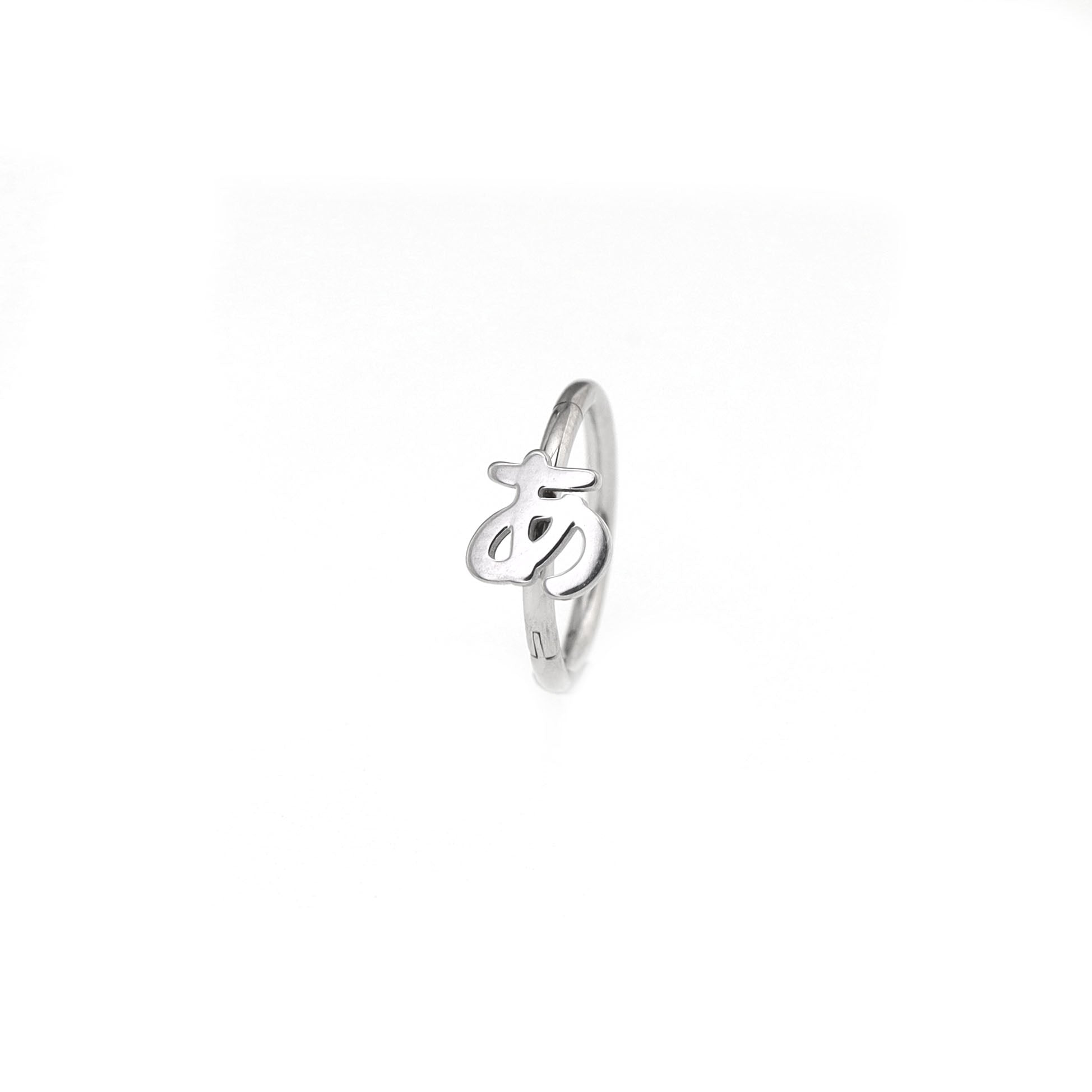 Oriental Symbol stainless steel Segment Hoop