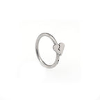 Broken Heart Stainless Steel Segment Hoop