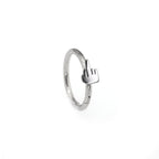 Middle Finger Stainless Steel Segment Hoop
