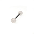 White Acrylic barbell studs