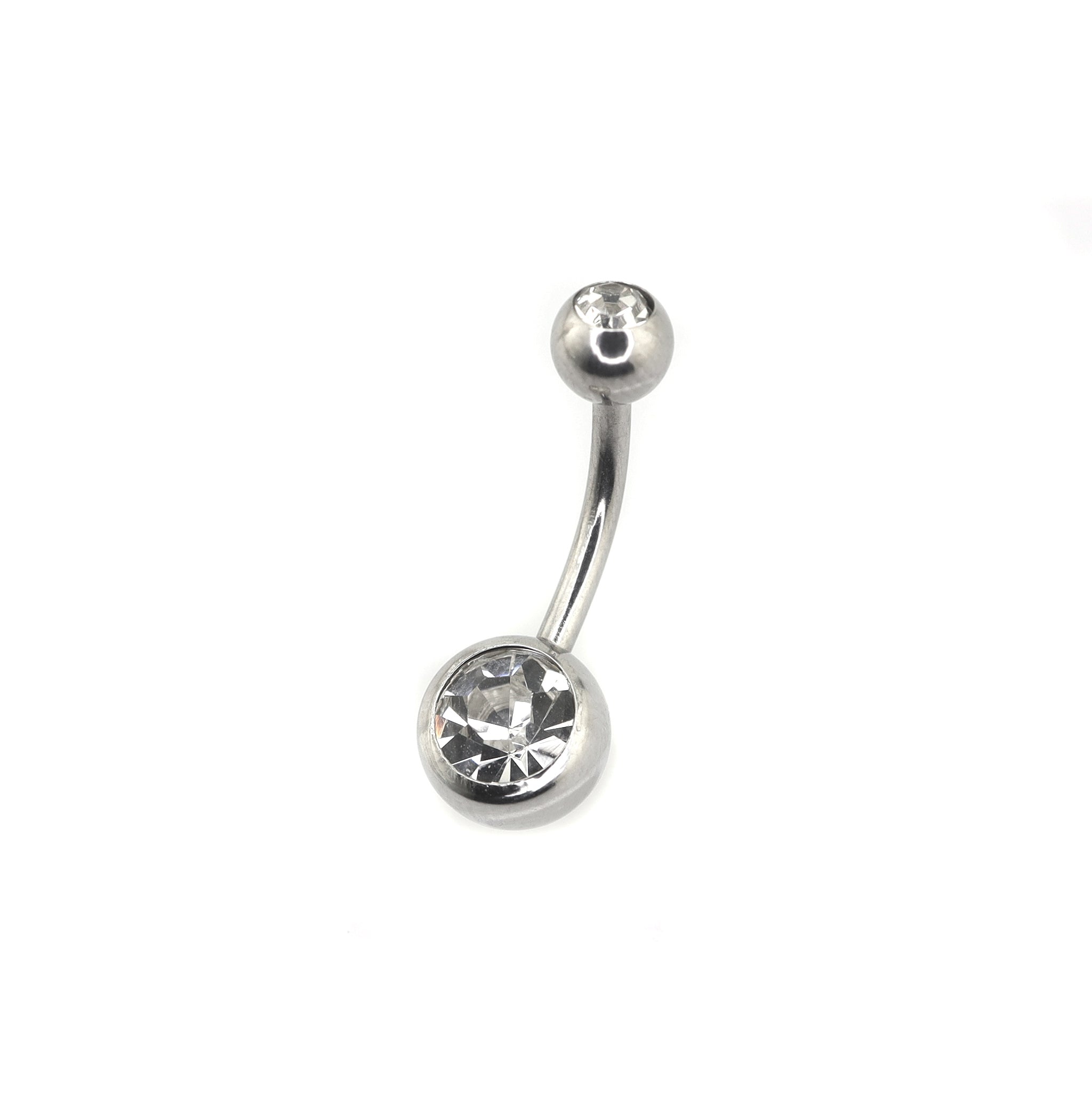 9PCS Crystal Rhinestone Belly Stainless Steel Navel Ring Set