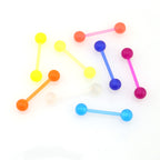 8PCS Glow in the Dark Acrylic barbell studs Set