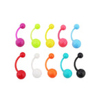 10PCS Colorful Acrylic Belly Ring Set