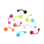 10PCS Colorful Acrylic Belly Ring Set