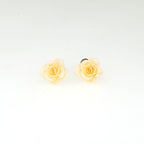 PAIR OF Yellow Rose Titanium Ear Studs