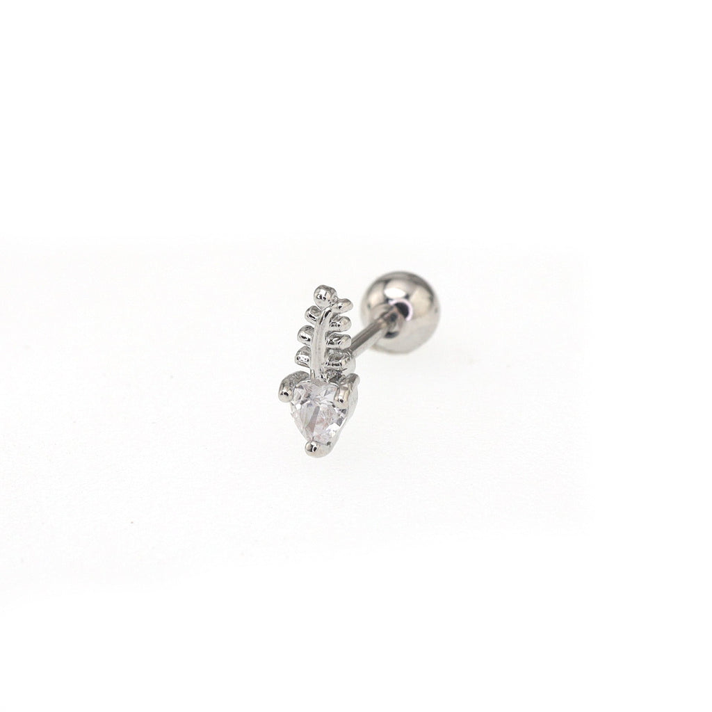 20G CZ Mini Fishbone Ear Studs