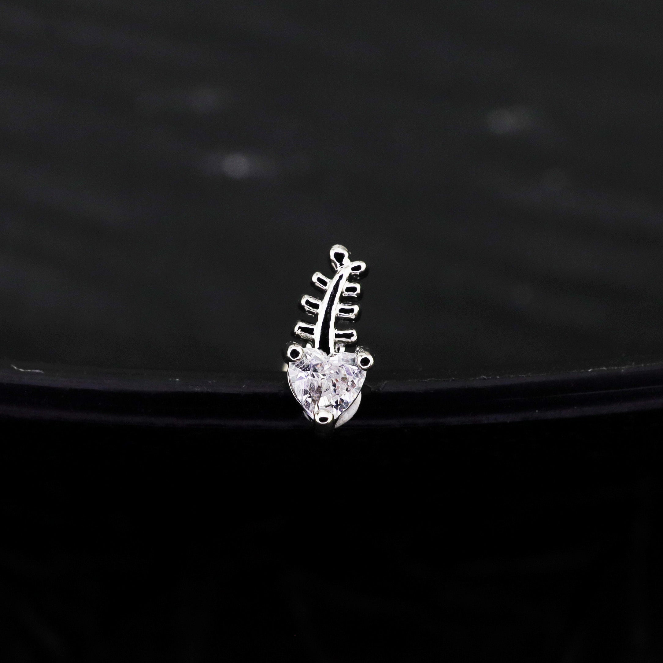 20G CZ Mini Fishbone Ear Studs