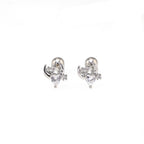 PAIR OF 20G Thin Star Moon Heart CZ Ear Studs
