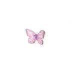 Pair Of 3D Pink Gradient Resin Butterfly Stainless Steel  Ear Studs