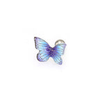 Blue Gradient Resin Butterfly Stainless Steel Ear Studs