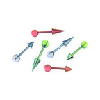 Opal Spike Internally Threaded Titanium Cartilage Studs