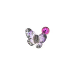 Translucent Gradient Butterfly Titanium Ear Studs