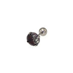 Round Gradient Tourmaline CZ Titanium Ear Studs