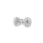 High-Shine Full CZ Bow stainless steel Ear Studs