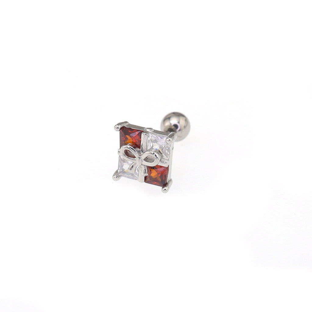 CZ Gift Box stainless steel Ear Studs