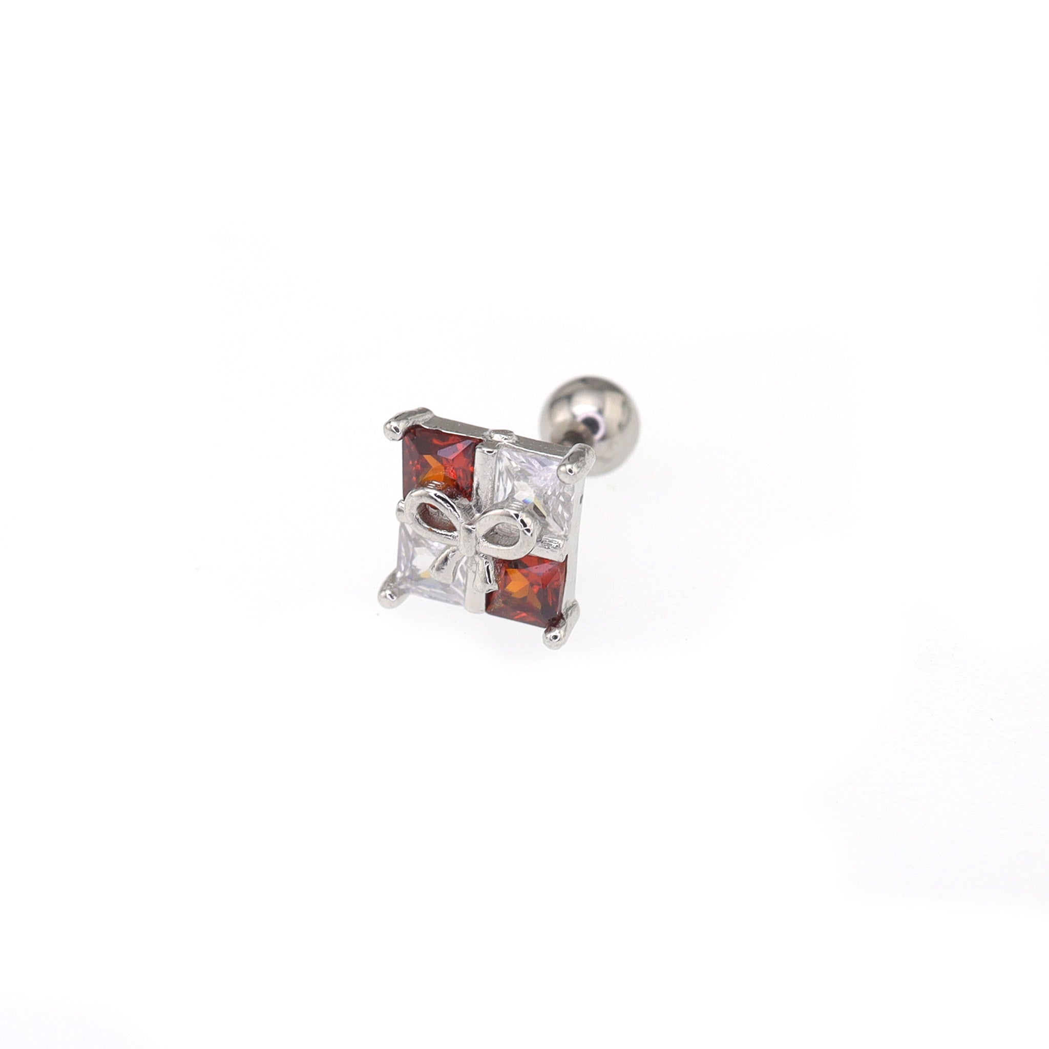 CZ Gift Box stainless steel Ear Studs