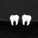 White Tooth Externally Threaded stainless steel Studs