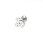 Text Engraved Internally Threaded stainless steel Studs